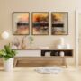 Abstract Mural Three Piece Paint By Numbers For Adults, thumbnail 1 of 7