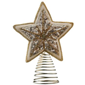 Star Sequin Christmas Tree Topper, 2 of 2