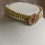 Gold Plated Kundan Stone And Pearl Necklace Set Pink, thumbnail 3 of 5