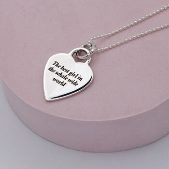 Heart Tag Personalised Name Necklace, 5 of 9