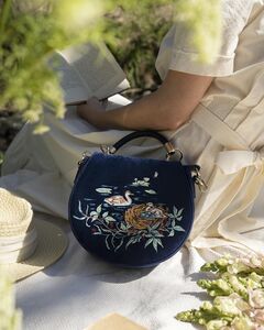 Fable England Hepsie Embroidered Tote