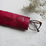 Leather Glasses Case, Hand Tie Dyed, thumbnail 1 of 8