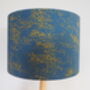 Teal Lampshade With Mustard Abstract Pattern, thumbnail 5 of 6