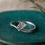 Sterling Silver Ginkgo Ring, thumbnail 1 of 8