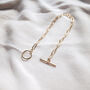 14k Gold Filled Paperclip Chain Bracelet, thumbnail 3 of 4