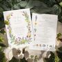 Spring Flowers Oval Invitation Suite, thumbnail 1 of 8