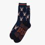 Dapper Hare Men's Bamboo Dress Socks Navy, thumbnail 3 of 4