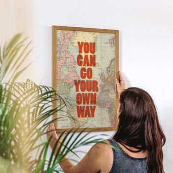 'You Can Go Your Own Way' Graphic Print, 3 of 4