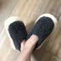 Two Tone Wool Fleece Slippers, thumbnail 3 of 3