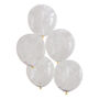 Mixed Pastel Foam Bead Confetti Filled Balloons, thumbnail 2 of 3