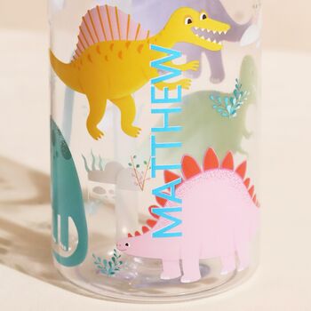 Personalised Sass And Belle Dinosaurs Water Bottle, 2 of 5
