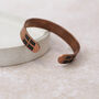 Personalised Unisex Wide Cornish Copper Cuff Bracelet, thumbnail 1 of 4