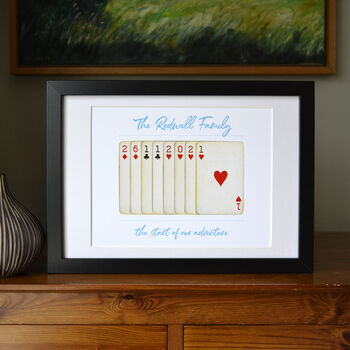 Personalised Special Date Playing Cards Print, 3 of 5