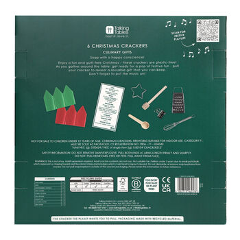 Folklore Eco Friendly 12 Inch Red Christmas Crackers X Six, 7 of 7