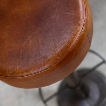 Leather Stool, 3 of 6