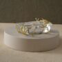 Hadnmade Glass Cigar Ashtray With Gold Leaf Detail, thumbnail 1 of 7
