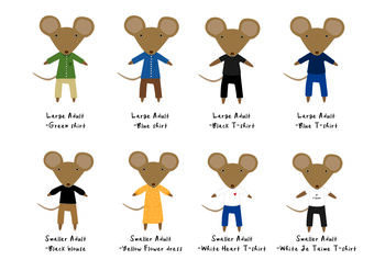 Personalised Easter Family Mouse Or Bunny A4 Print, 4 of 9