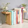 Solid Oak Bookend Stem Vase – Single Or Pair, thumbnail 3 of 9