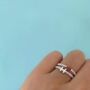 Sterling Silver Initial Stacking Ring, thumbnail 6 of 10