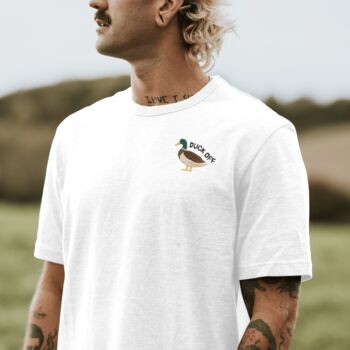Duck Off Embroidered T Shirt, 5 of 6