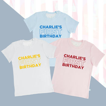 My First Birthday T Shirt Personalised, 3 of 11
