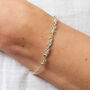 Sterling Silver Country Garden Tennis Bracelet, thumbnail 1 of 7