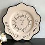 Brighter Days Ahead Hand Painted Scalloped Plate, thumbnail 1 of 4