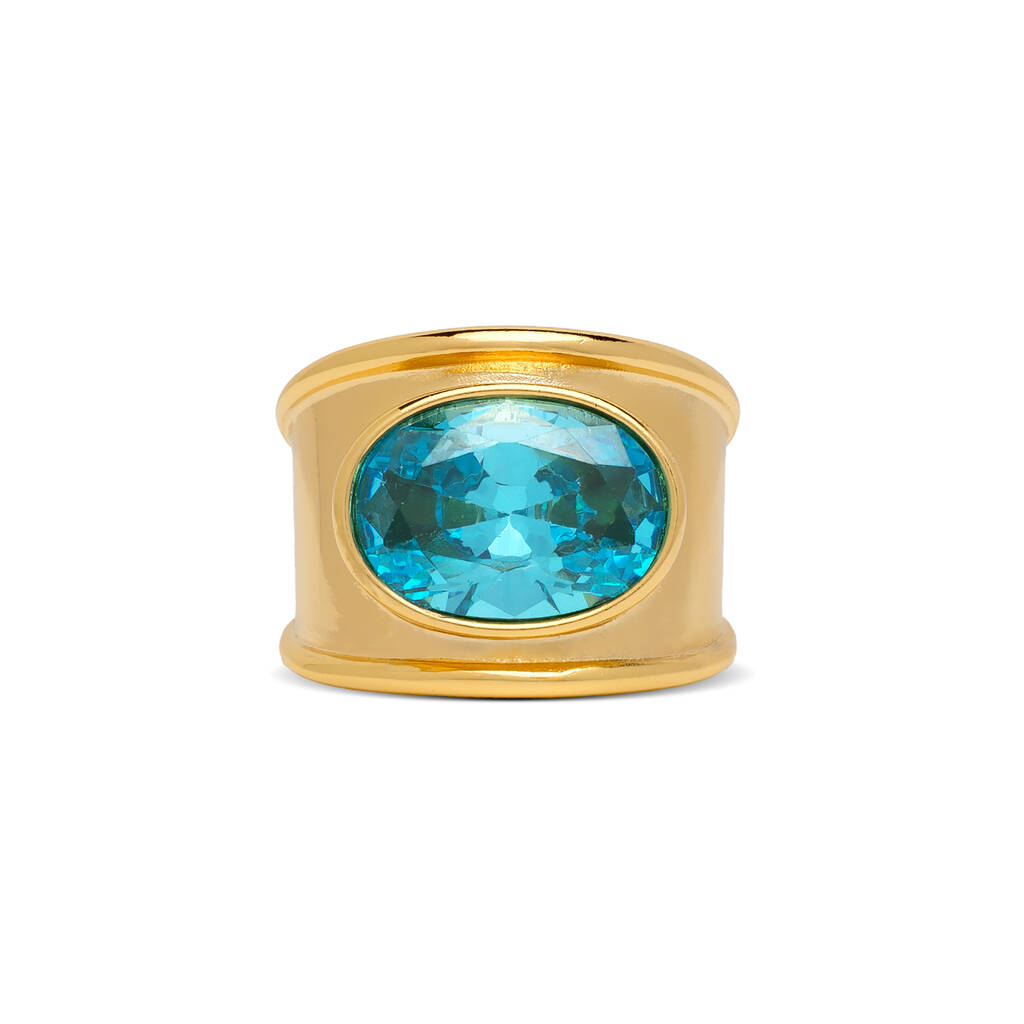 March Chunky Birthstone Ring, 1 of 1