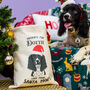 Personalised Santa Dog Christmas Present Sack, thumbnail 1 of 12