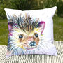 Inky Hedgehog Outdoor Cushion For Garden Furniture, thumbnail 7 of 9