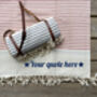 Personalised Quality Beach Towel, Carrier Strap, thumbnail 2 of 9