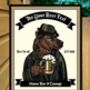 Grizzly Beer Personalised Home Pub Sign Man Cave Sign, thumbnail 7 of 8