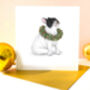 French Bulldog White 'Happy Howlidays' Christmas Card, thumbnail 2 of 4