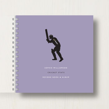 Personalised Cricket Lover's Memory Book Or Album, 10 of 11
