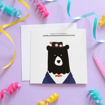 Mary Poppins Bear Birthday Card, 2 of 3