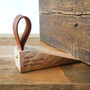 Wooden Door Stop | 'Leave Your Worries At The Door' | Home Accessory With Loop | Home Decor | New Home Gift, thumbnail 1 of 2