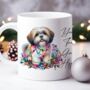 Personalised Shih Tzu In Christmas Lights, thumbnail 9 of 9