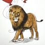 Lion Happy Valentine's Day Card, thumbnail 3 of 3