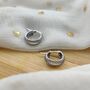 Pure Silver Vintage Braided Twist Hoop Earrings, thumbnail 3 of 4