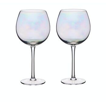 Iridescent Goblet Set Of Two Stemmed, 2 of 2