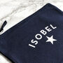 Personalised Cotton Canvas Zip Pouch, thumbnail 2 of 3