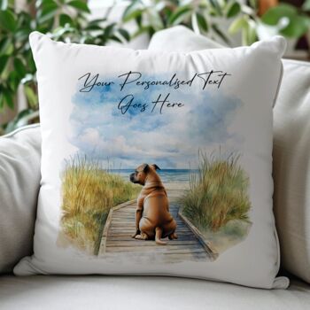 Personalised Staffordshire Bull Terrier Dog Beach Walk Collection, 3 of 8