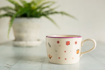 Blooming Marvellous Handmade Floral Mug, 5 of 6