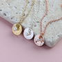 Bridesmaid Pearl And Crystal Disc Charm Necklace, thumbnail 3 of 6