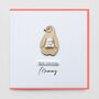Personalised Merry Christmas Wooden Penguin Card, thumbnail 3 of 3