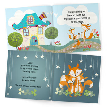 'Your New Twins' Personalised Children's Book, 9 of 9