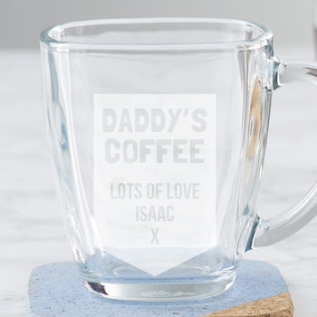Personalised Glass Mug For Dad, 2 of 2
