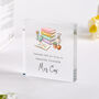 Teacher Acrylic Plaque Thank You Keepsake Gift, thumbnail 2 of 3