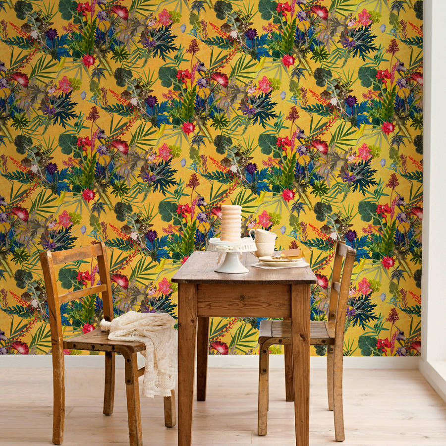 Exotic Tropical Statement Wallpaper For Interior Decor, 1 of 3