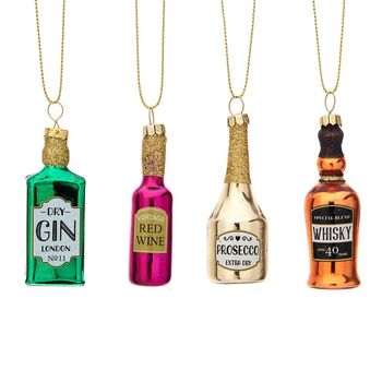Hanging Mini Glass Bottles Set, 6 of 6